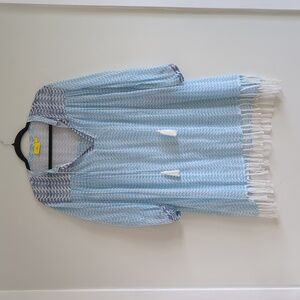 Roller Rabbit Blue and White Swim Coverup